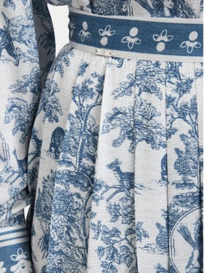 Fracomina Spódnica plisowana FS26SG2005W435K5 Niebieski jasny Regular Fit