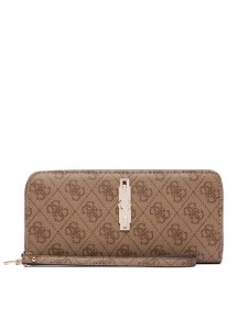 Guess Portfel Yvonne Logo Slg SWSG23 78146 Brązowy