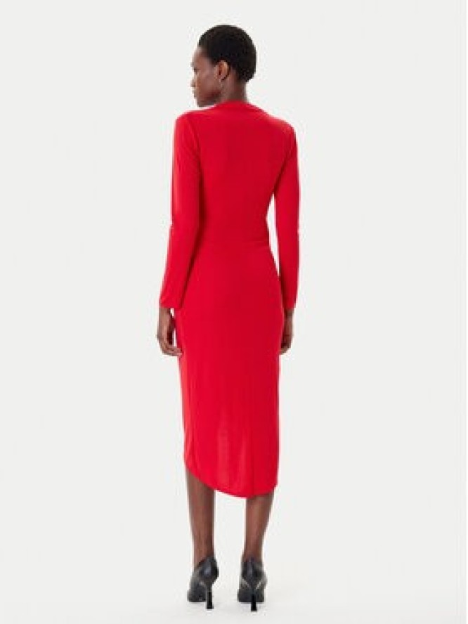 Rinascimento Sukienka koktajlowa CFC0020146002 Czerwony Slim Fit