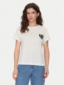 Noisy May T-Shirt Gaby 27032954 Biały Regular Fit