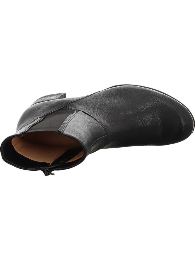 Think! Skórzane botki w kolorze czarnym rozmiar: 37,5