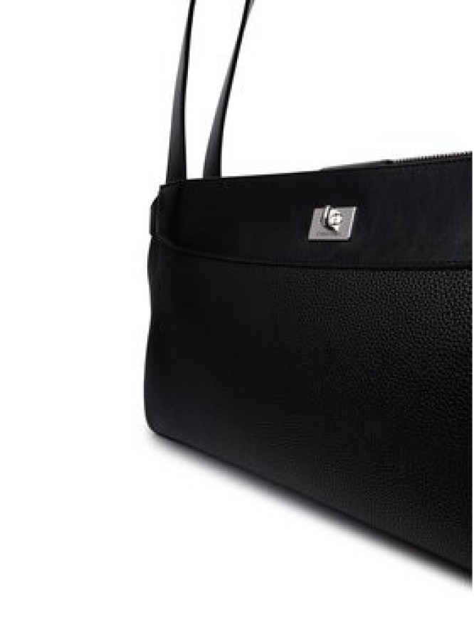 Calvin Klein Torebka Mix Media Work Tote LV04F3887G Czarny