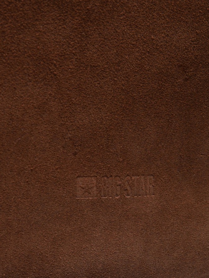 Torebka damska ze skóry naturalnej zamszowej brązowa Kosaka 804