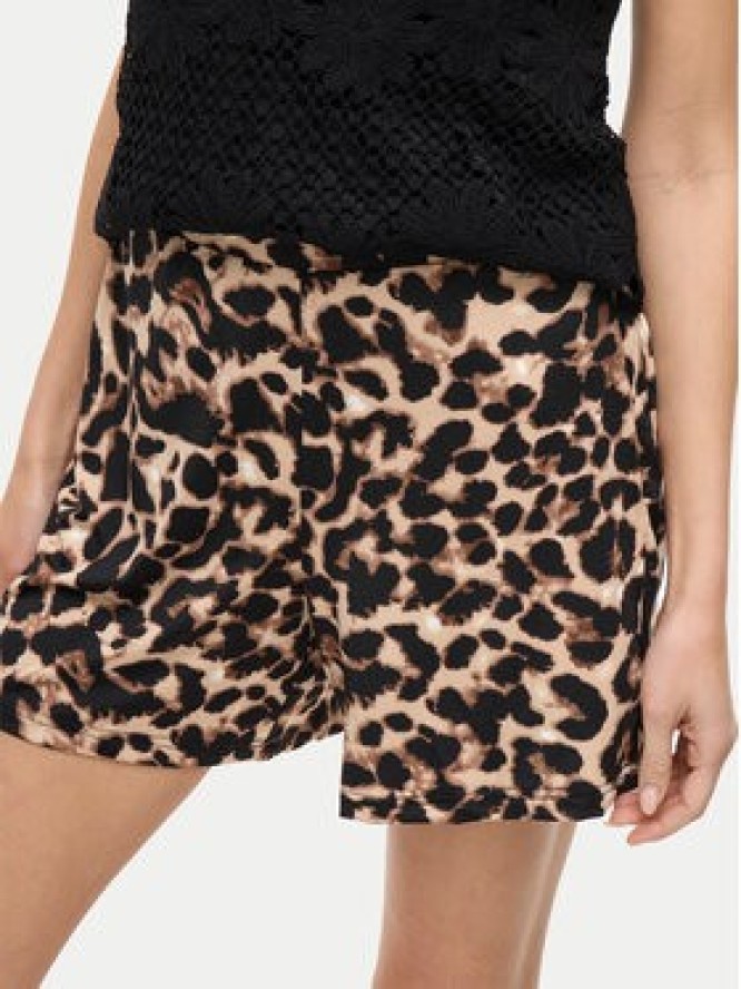 Vila Szorty materiałowe Leoa 14109339 Brązowy Regular Fit