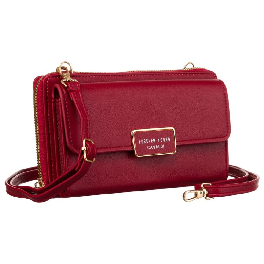 Listonoszka portfel czerwony 4U Cavaldi M-18