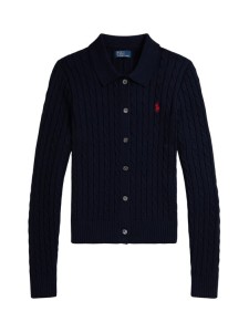 Polo Ralph Lauren Kardigan 211971881501 Granatowy Slim Fit