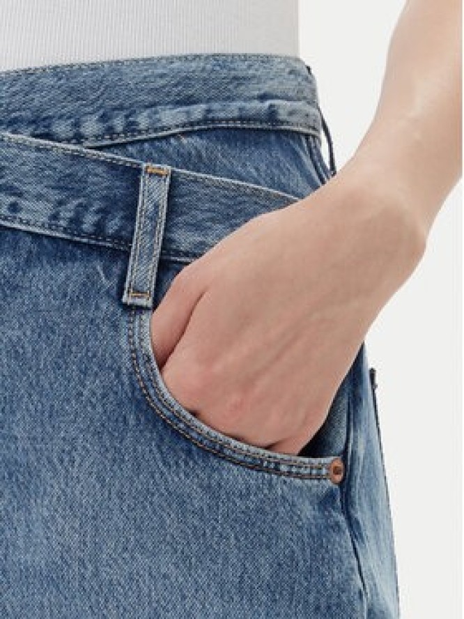 Guess Spódnica jeansowa W5YD1C D5QKB Granatowy Regular Fit