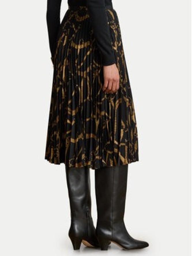LAUREN RALPH LAUREN Spódnica plisowana 200P14015001 Czarny A-Line Fit