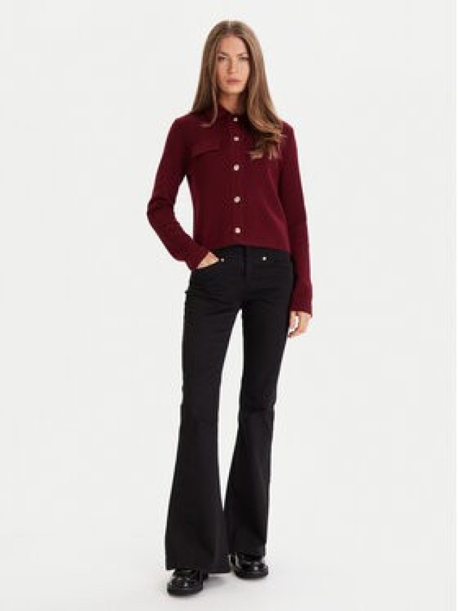 Morgan Kardigan 252-MIMDIE Bordowy Regular Fit