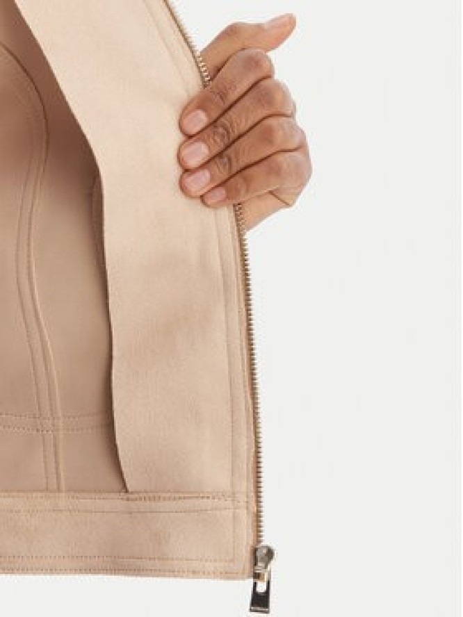 Morgan Kurtka z imitacji skóry 261-GELATO Beżowy Slim Fit