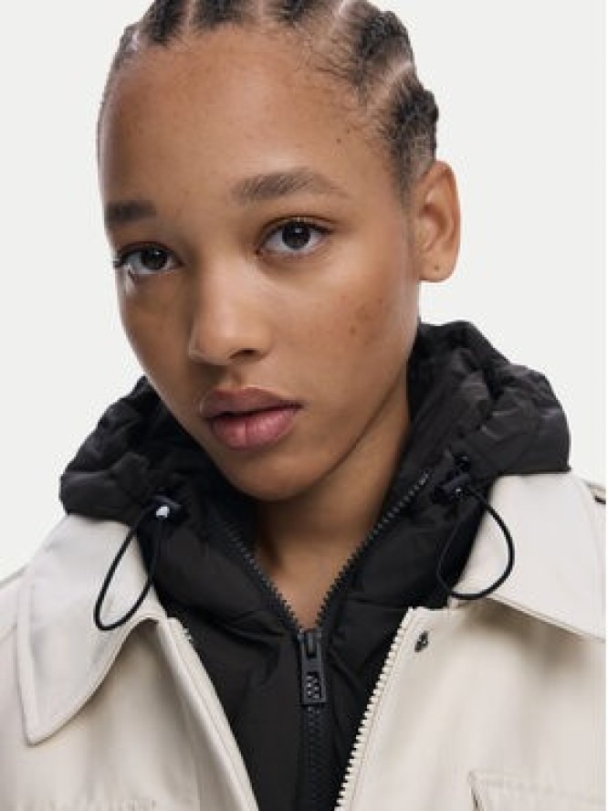 Desigual Kurtka przejściowa Empire 25WWEW58 Écru Regular Fit