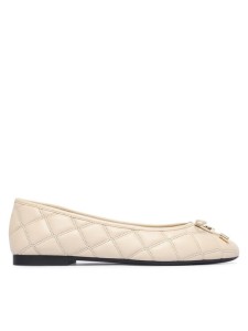 Tommy Hilfiger Baleriny Charm Quilted Ballerina FW0FW09503 Beżowy jasny