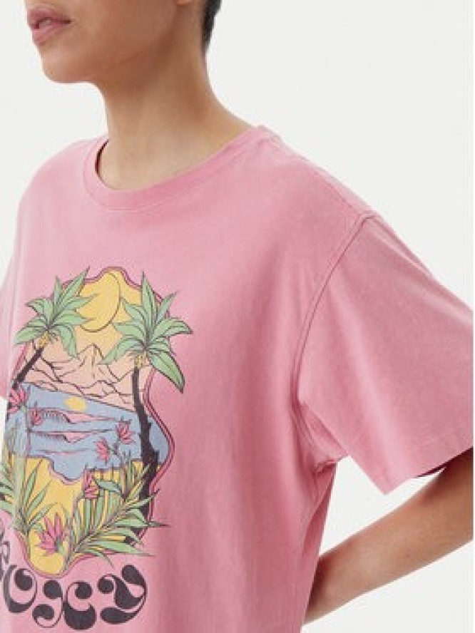Roxy T-Shirt ERJZT05905 Różowy Oversize