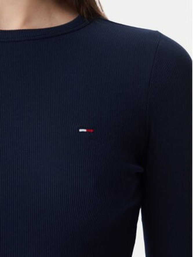 Tommy Jeans Bluzka DW0DW22783 Granatowy Slim Fit