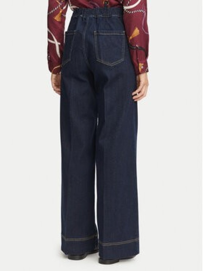 Marella Jeansy Emme by Marella Struzzo 2625186101 Granatowy Wide Leg