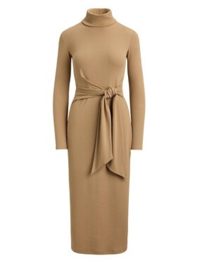 LAUREN RALPH LAUREN Sukienka dzianinowa 200980028500 Beżowy ciemny Slim Fit
