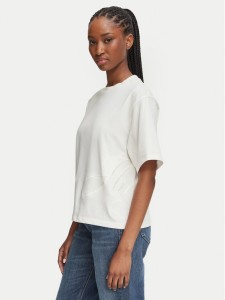 HUGO T-Shirt Duslant 50570677 Biały Oversize