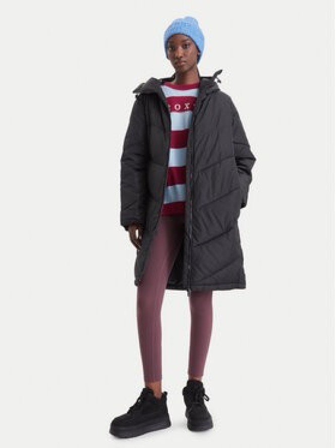 Roxy Kurtka zimowa Shadow Wave ERJJK03724 Szary ciemny Relaxed Fit