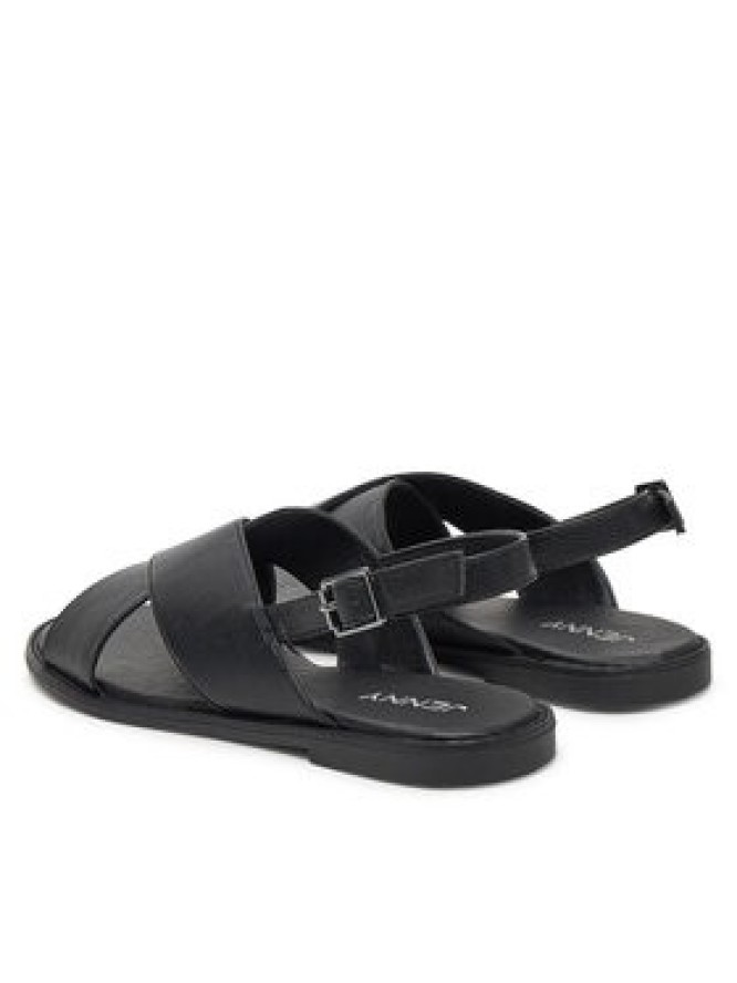 JENNY Sandały WS5551-10 Czarny