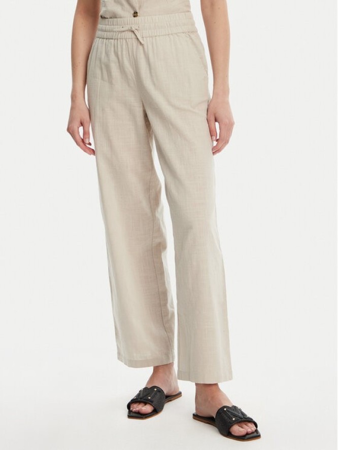 Vero Moda Spodnie materiałowe Caia 10333796 Beżowy Wide Leg