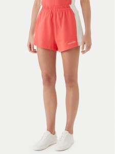 Calvin Klein Swimwear Szorty materiałowe LV00Q61153 Różowy Regular Fit
