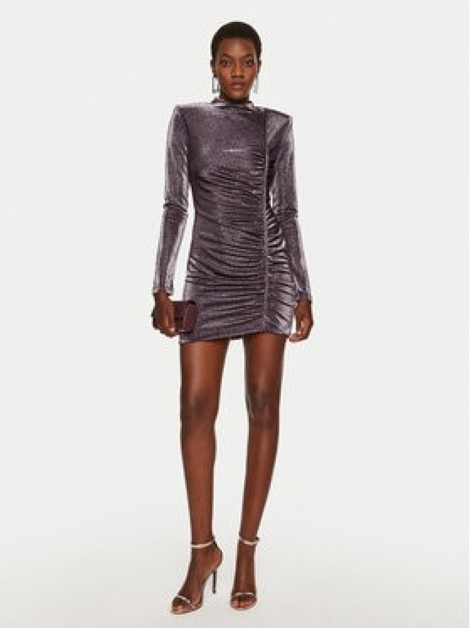 Simona Corsellini Sukienka koktajlowa A24CEAB049 Fioletowy Slim Fit