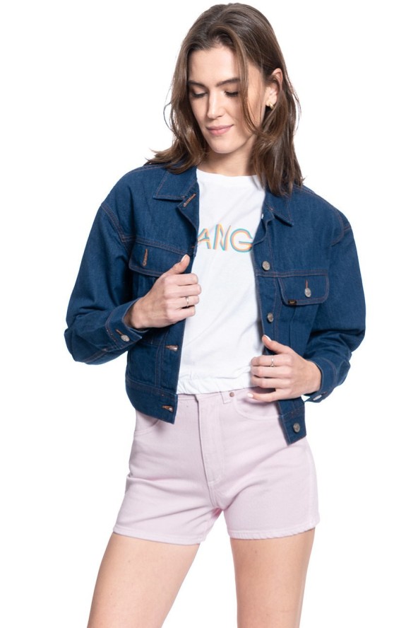 LEE SLIM RIDER DAMSKA KURTKA JEANSOWA L54QKEIV