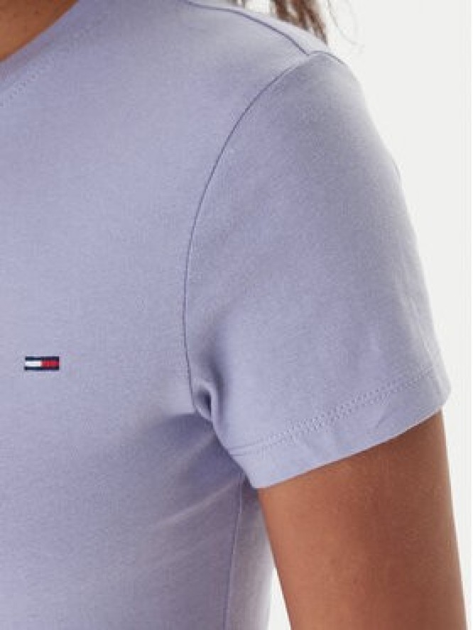 Tommy Jeans T-Shirt DW0DW20459 Niebieski Slim Fit