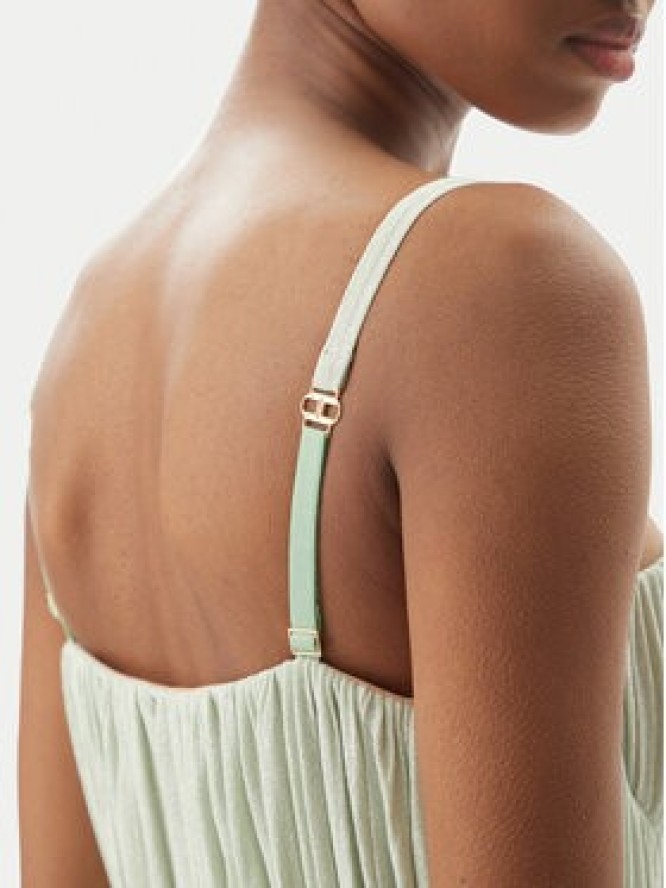 Elisabetta Franchi Sukienka wieczorowa AB-R22-52E2 Zielony Regular Fit