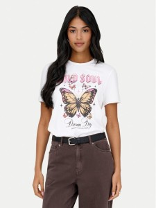 ONLY T-Shirt Lucy 15366031 Biały Loose Fit