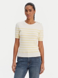 Morgan Sweter 251-MTERI Żółty Slim Fit