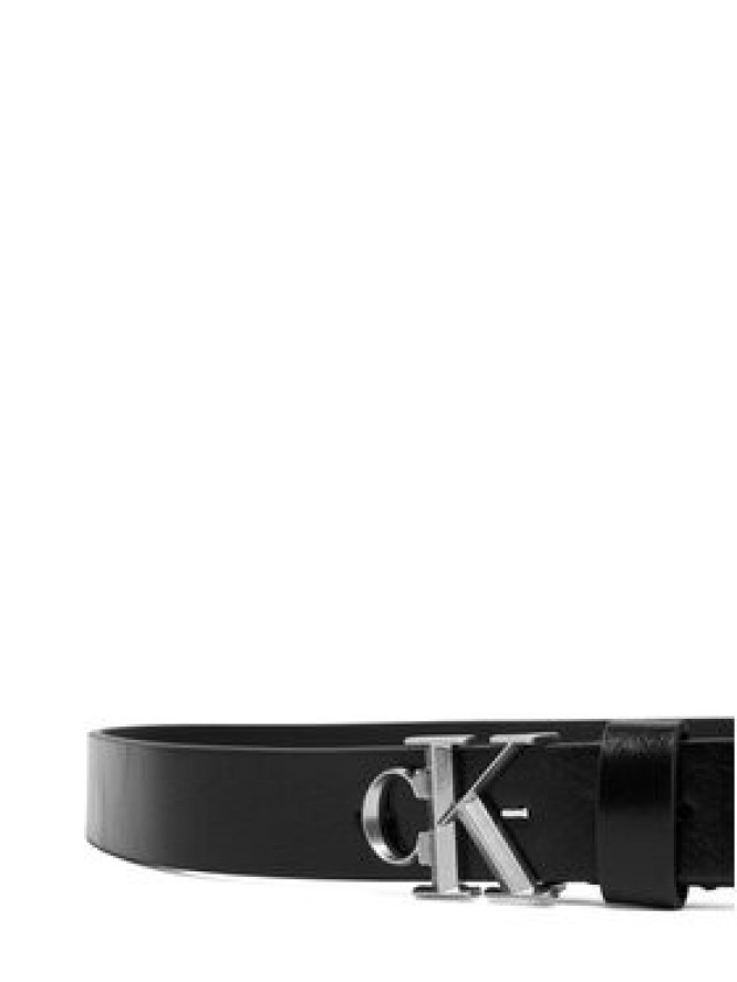 Calvin Klein Pasek Ck Buckle Glossy Strap 25M LV04F7122G Czarny