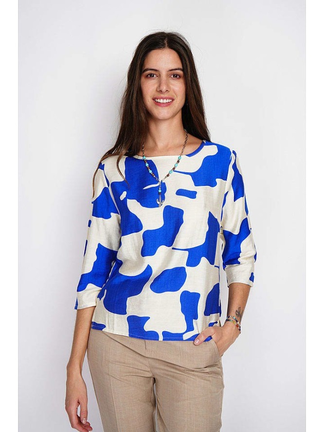 William de Faye Bluzka w kolorze niebiesko-białym rozmiar: 38