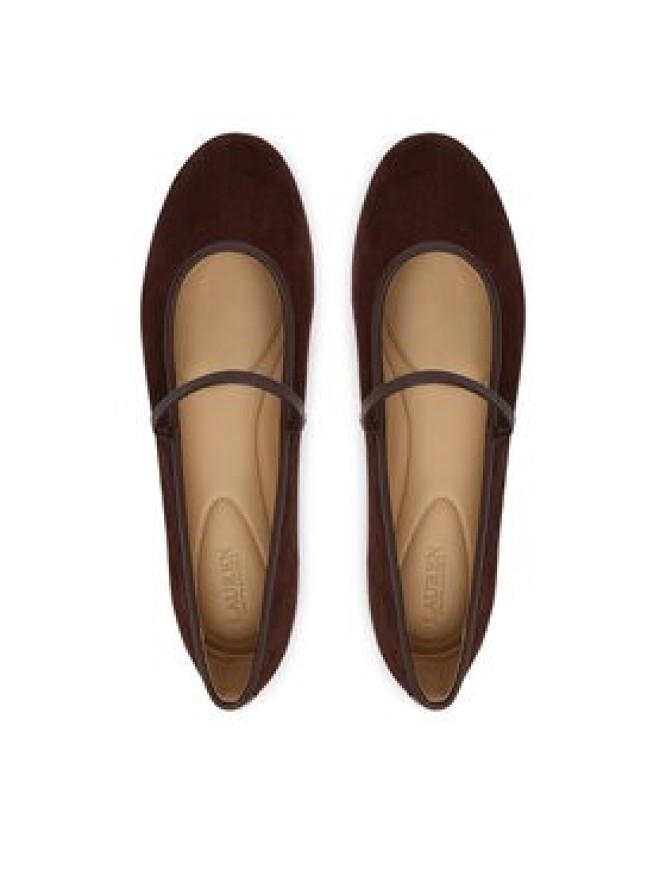 LAUREN RALPH LAUREN Baleriny Jayna Mj Fl 802P18425004 Brązowy
