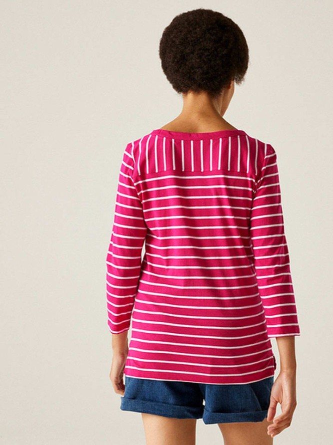 Regatta Koszulka "Baylette II" w kolorze różowo-białym rozmiar: 34