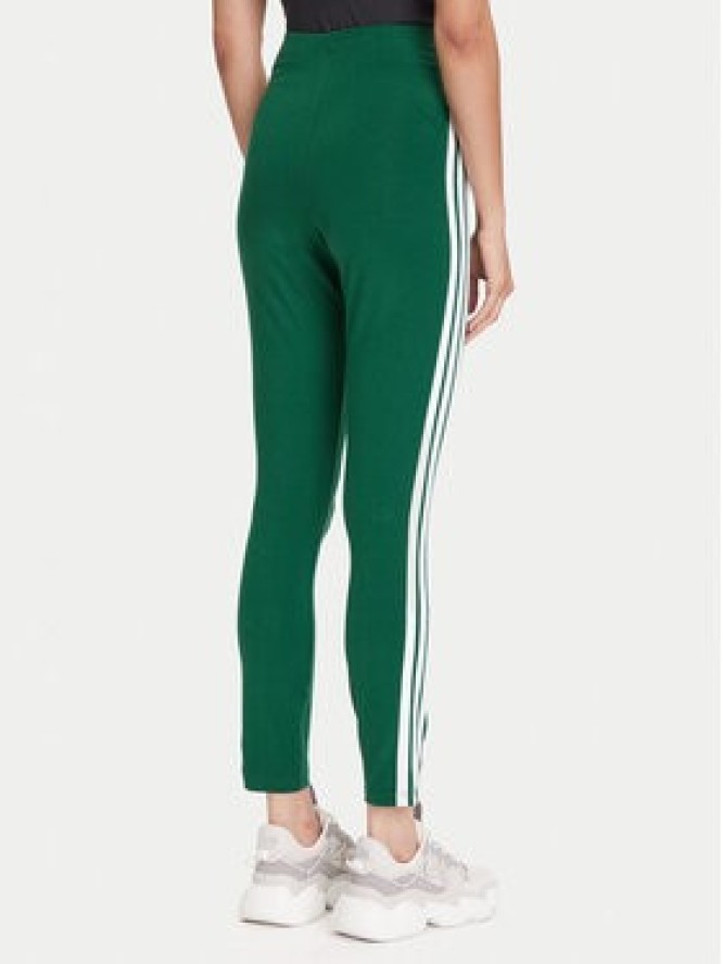 adidas Legginsy Essentials 3-Stripes KB7663 Zielony Slim Fit