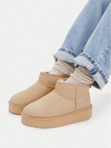 EMU Australia Śniegowce Stinger Micro Flatform 2.0 W13296 Beżowy