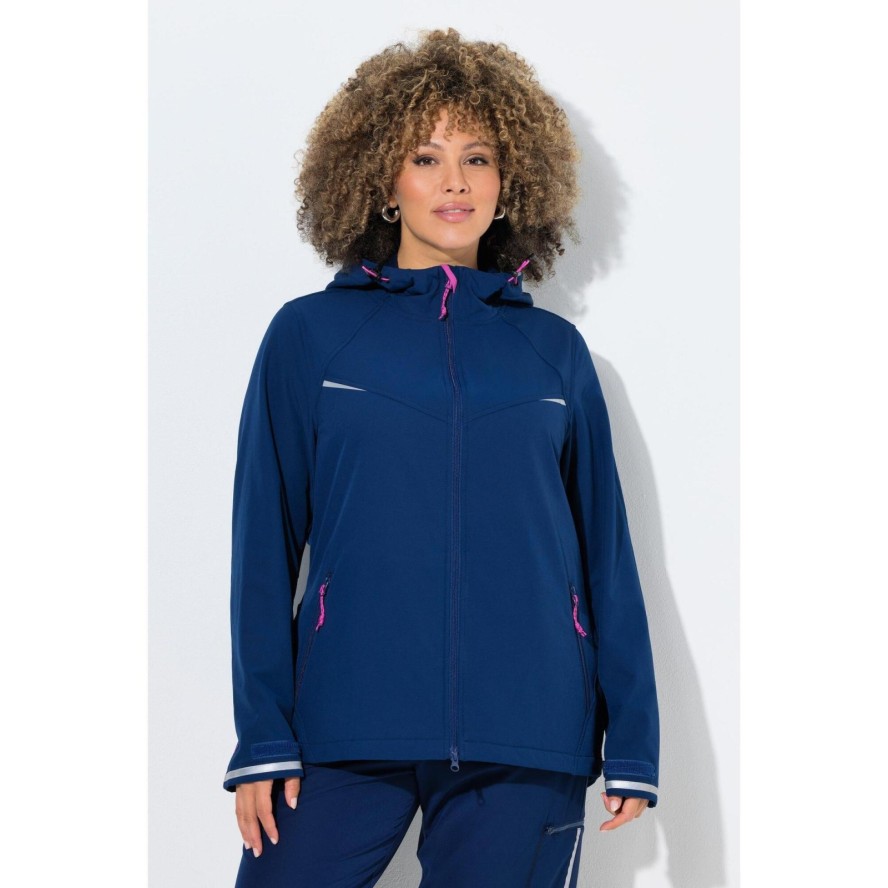 Damskie Kurtka funkcyjna softshell hydrofobowa kaptur