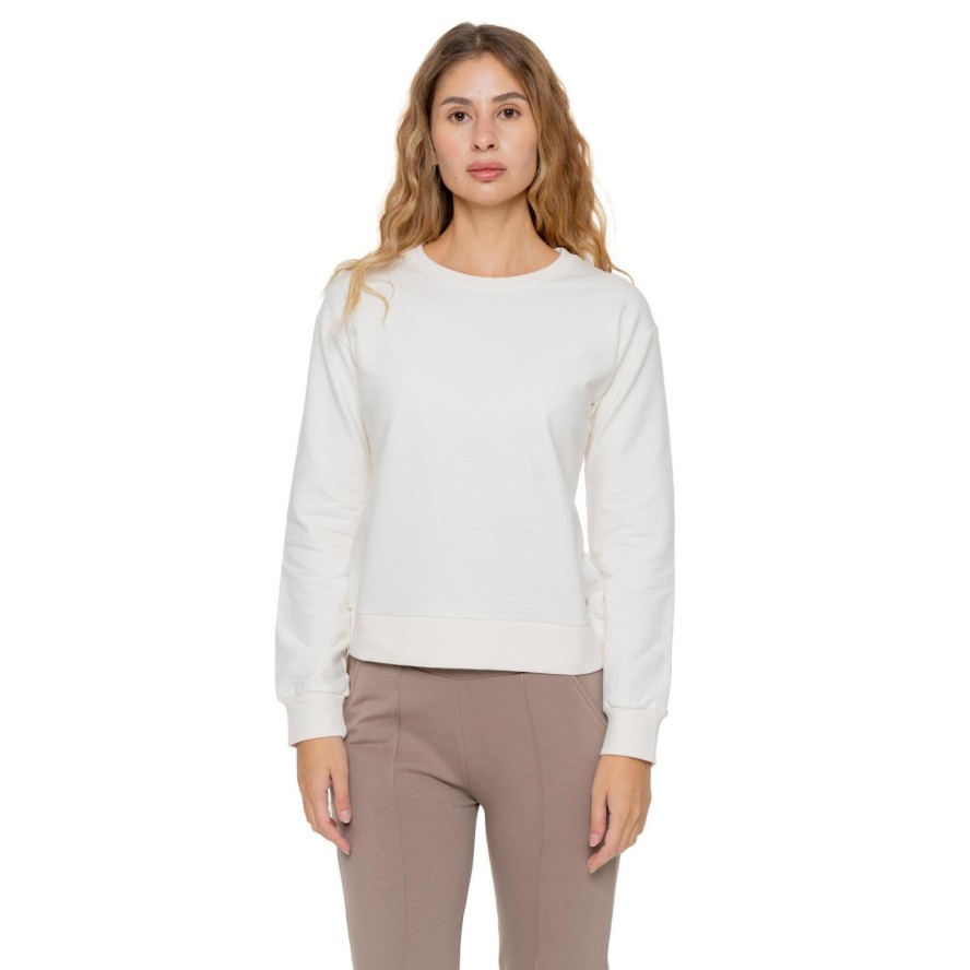 Bluza zimowa Leone 1947 Never Without Damen z Rundhalsausschnitt