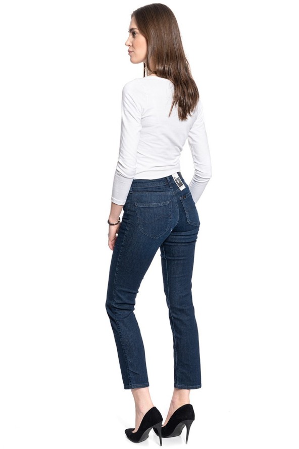 SPODNIE DAMSKIE LEE MARION STRAIGHT DARK TRUXEL L301MEHP 112105855