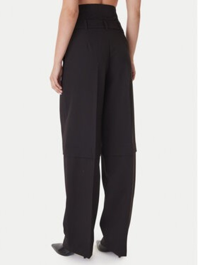 Patrizia Pepe Spodnie materiałowe 2P1706 A498 Czarny Regular Fit
