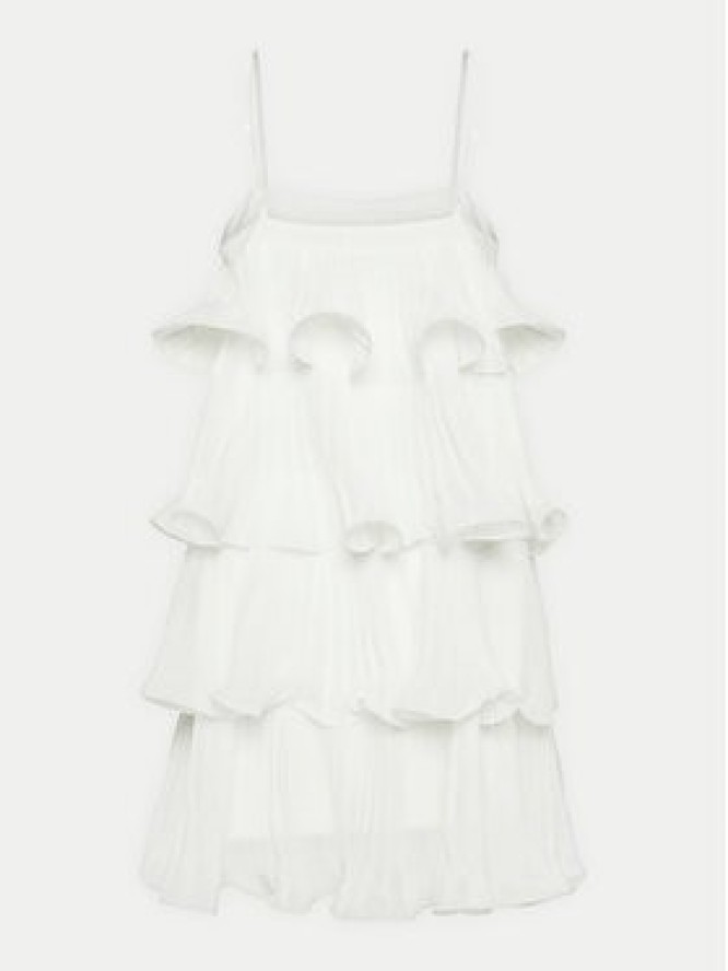 YAS Sukienka koktajlowa Lucia 26036503 Biały Regular Fit