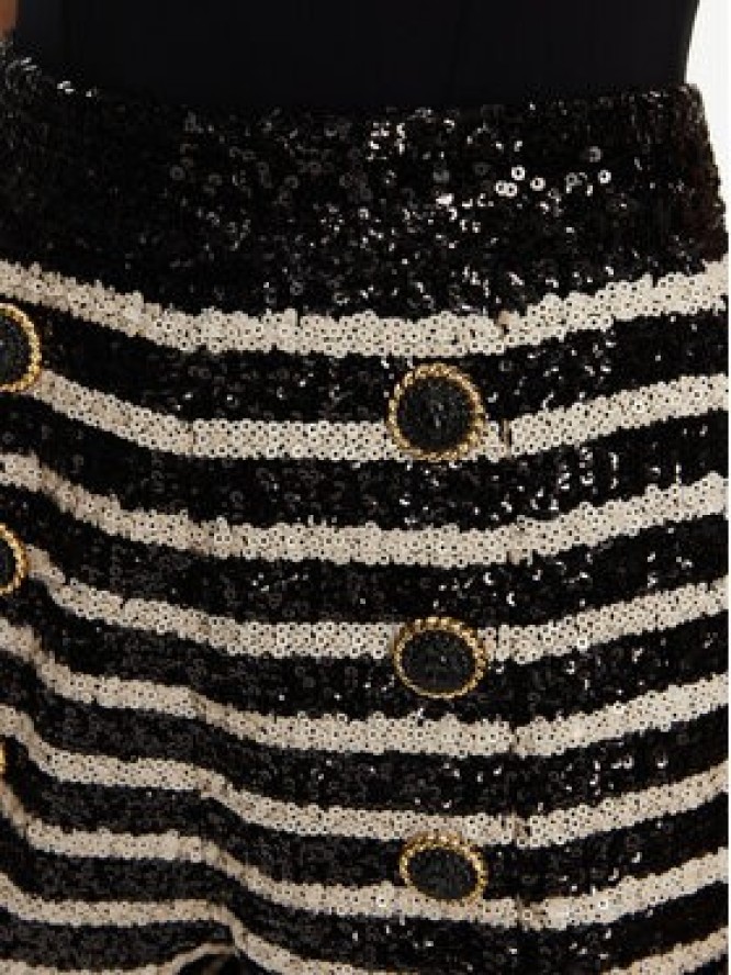 Balmain Szorty materiałowe DF1PA265XJ31 Czarny Regular Fit