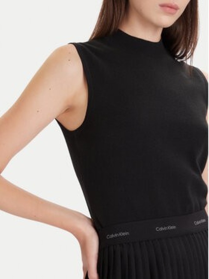Calvin Klein Top LV044D316G Czarny Slim Fit