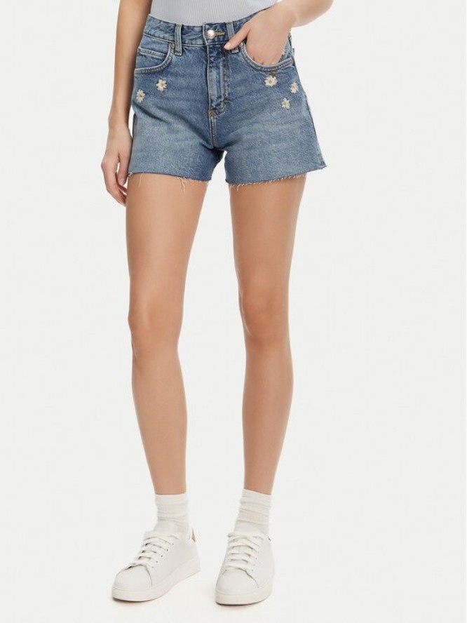 Lee Szorty jeansowe Rider 112363785 Niebieski Straight Fit