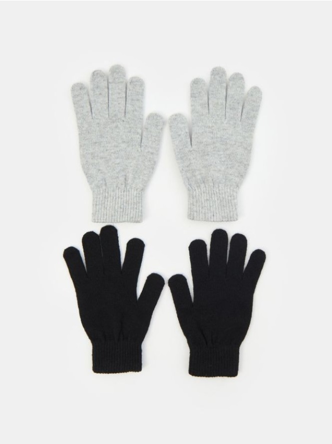 Rękawiczki 2 pack - szary