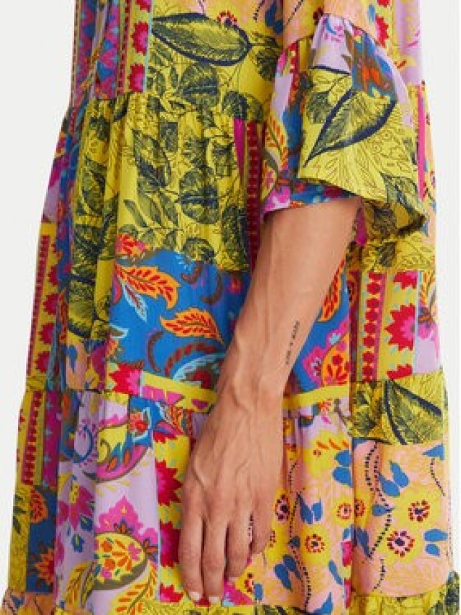 Iconique Sukienka letnia IC25-124 Kolorowy Relaxed Fit