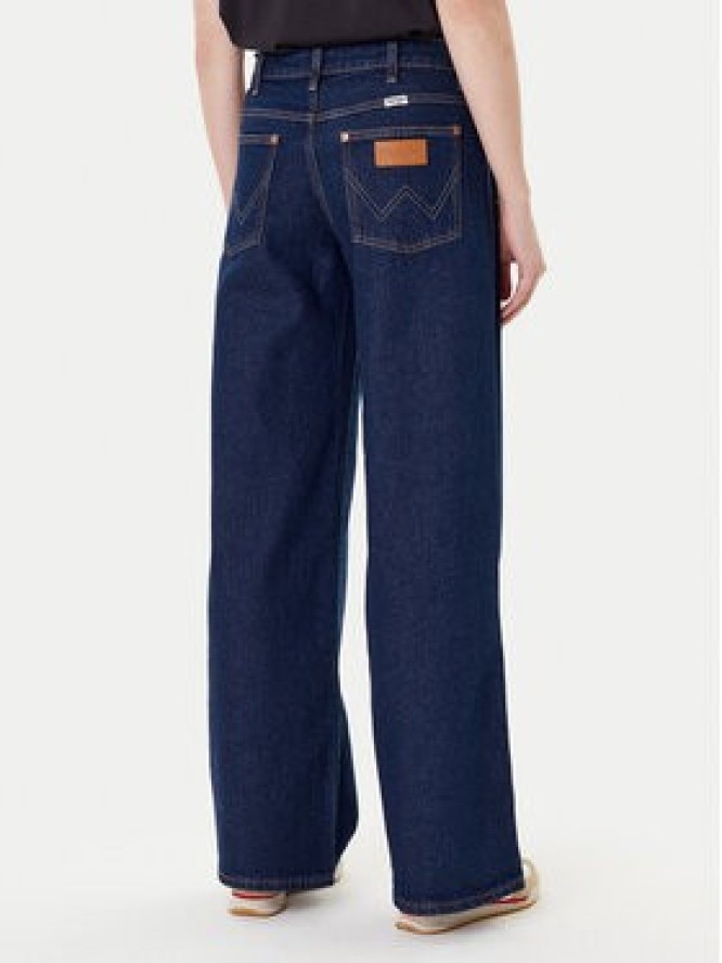 Wrangler Jeansy World Wide 112372996 Granatowy Wide Leg
