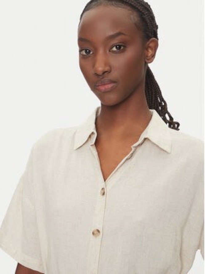 Vero Moda Sukienka koszulowa Thea 10333791 Beżowy Loose Fit