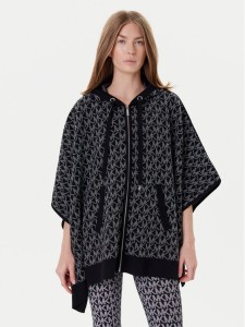MICHAEL Michael Kors Ponczo MT561CCK87 Czarny Relaxed Fit